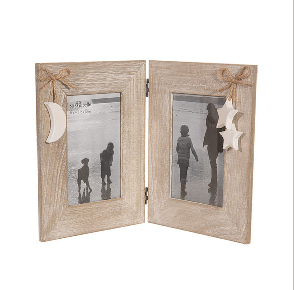 Fotoframe duo-Maan en sterren