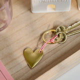 Sleutelhanger met gouden hartje