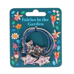 Haarelastiekjes met glitterster - Fairies in the Garden