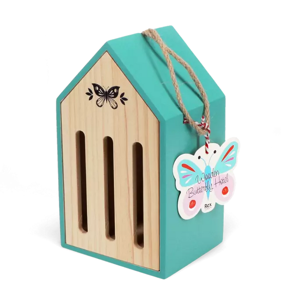 Houten vlinderhotel