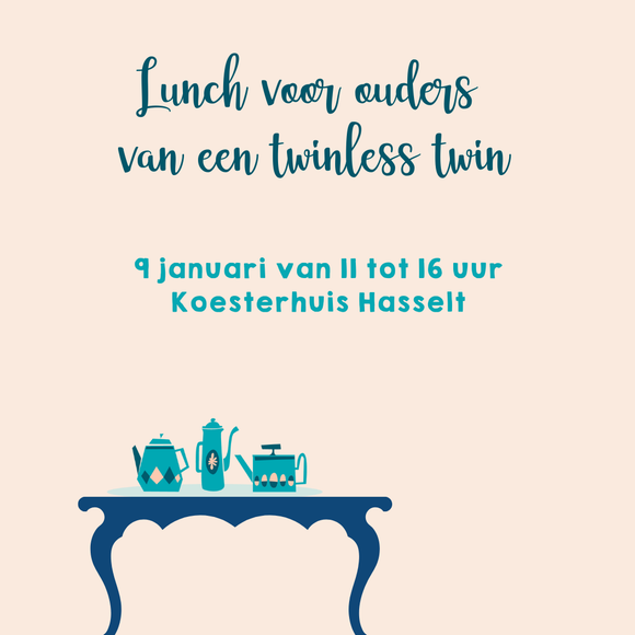 Twinless twin lunch | 09/01 van 11u-16u in Koesterhuis Hasselt