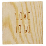 Houten geluksdoosje Love to go- Hart
