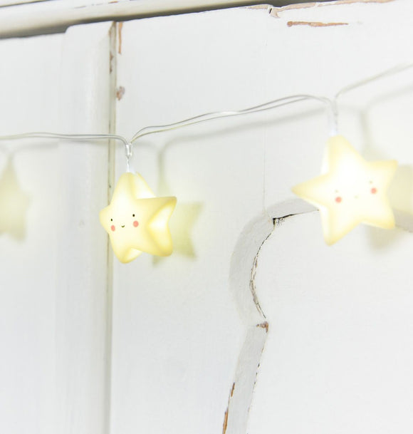 LED string lichtjes 'Gele sterretjes'